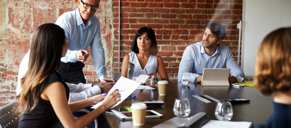 Team Meeting At Office