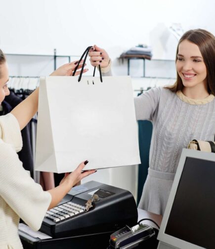 Girl Shooping At Store