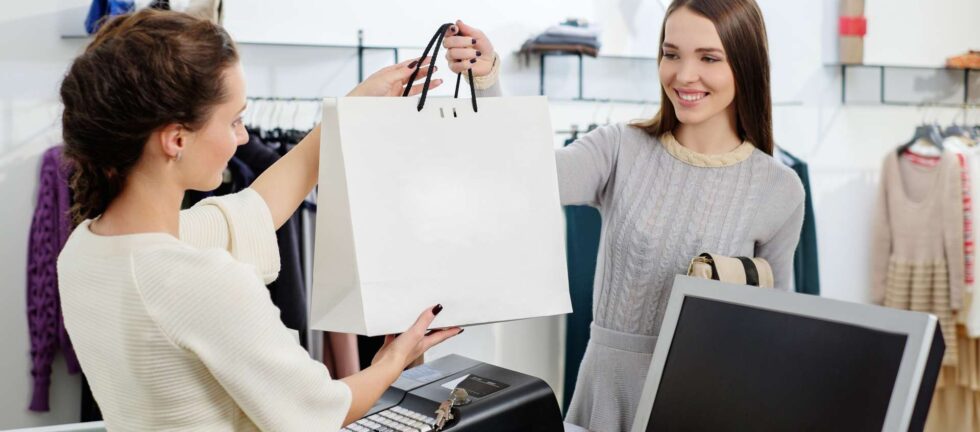 Girl Shooping At Store